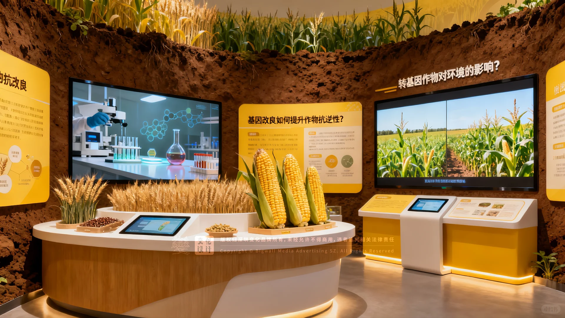 原创展厅设计案例|智能农业科技中心展厅