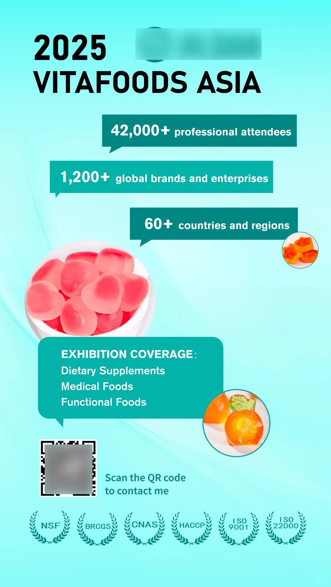 营养健康展食品工厂参展邀请函海报