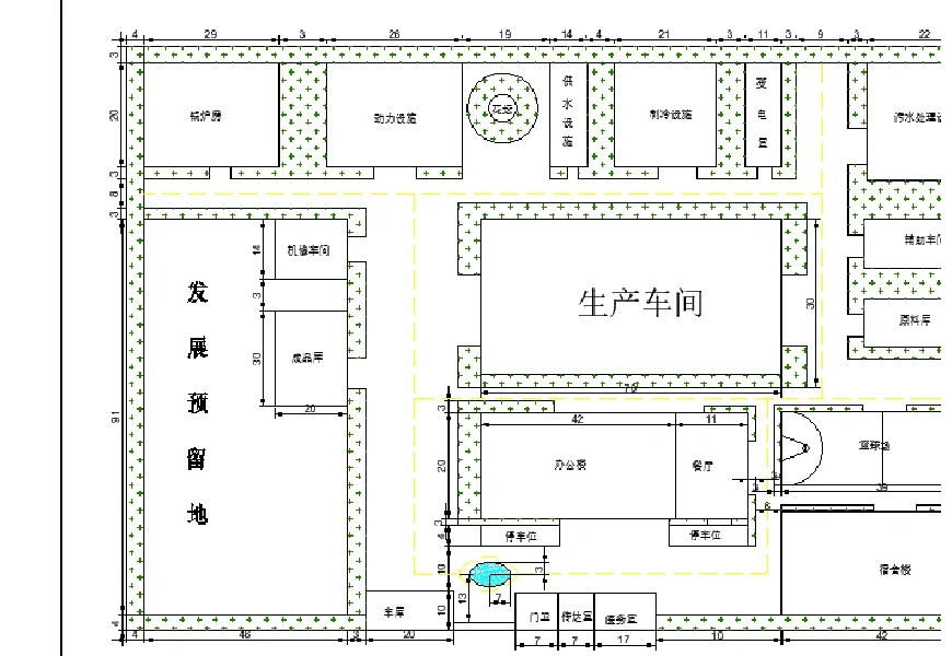 食品工厂设计 cad画图