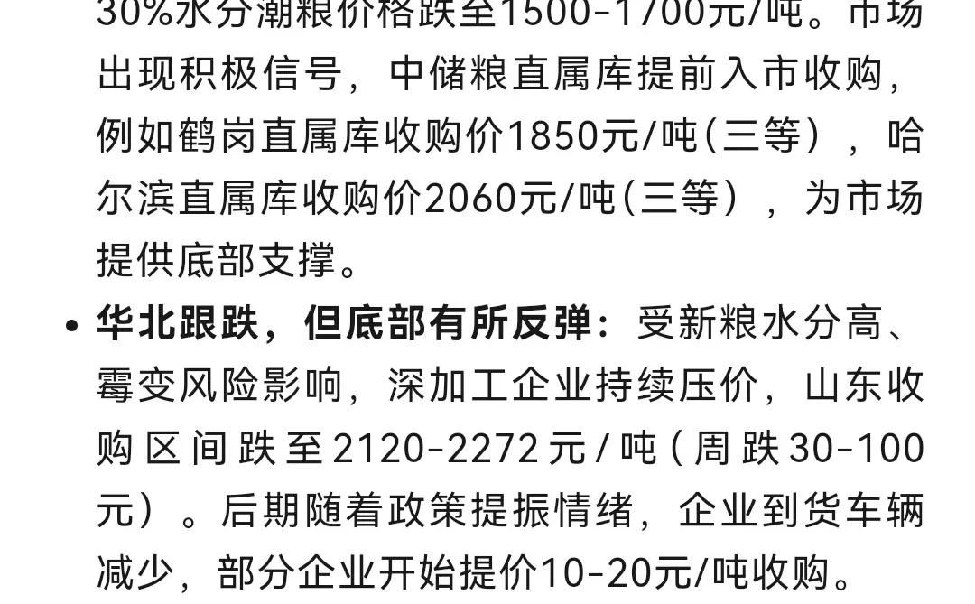 新粮上市VS政策托底VS下雨，玉米进退两难