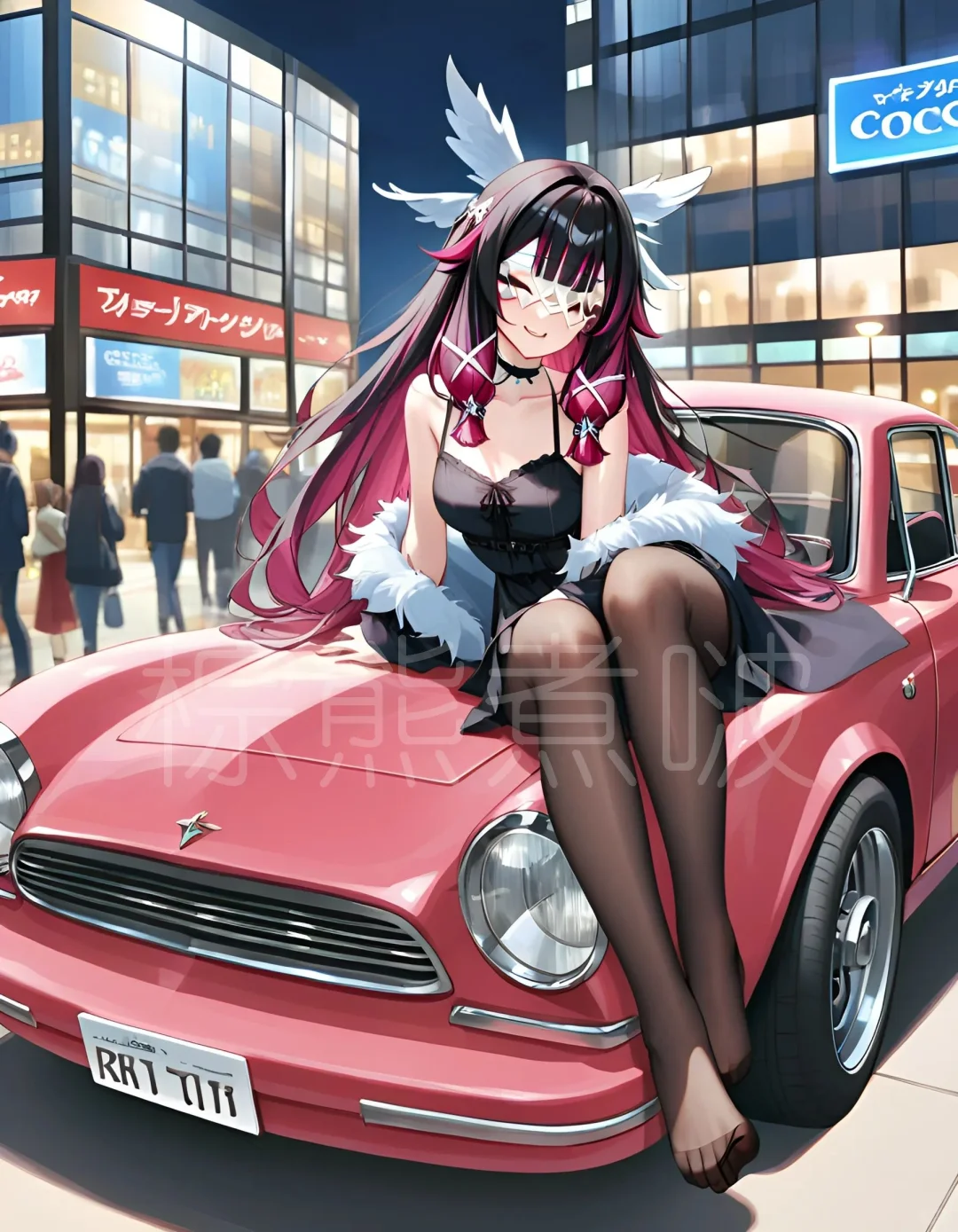 月之少女，哥伦比娅当车模