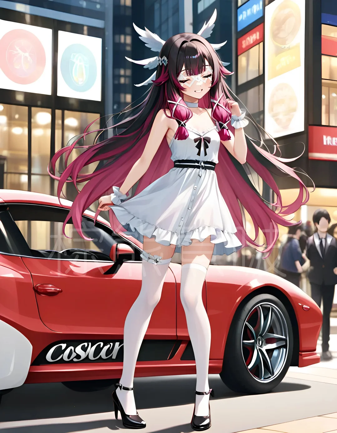 月之少女，哥伦比娅当车模