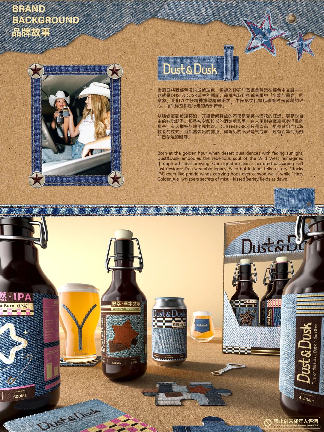把西部精神酿进一瓶酒里|精酿品牌设计?
