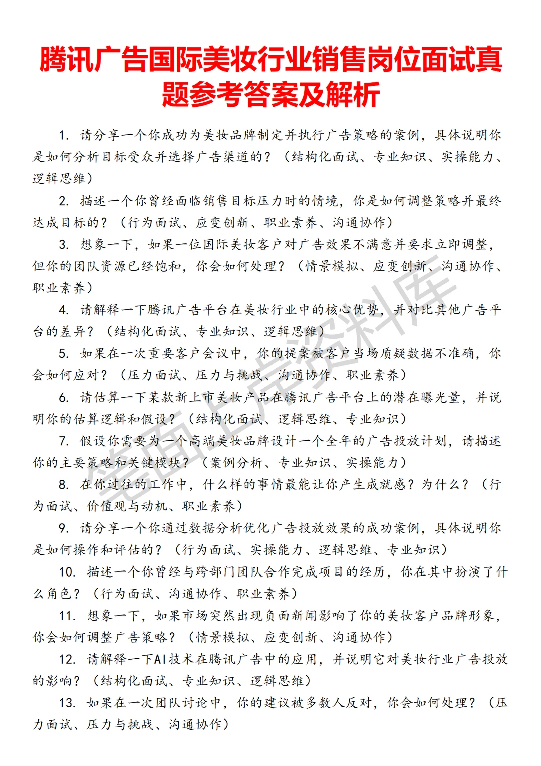 腾讯广告国际美妆行业销售