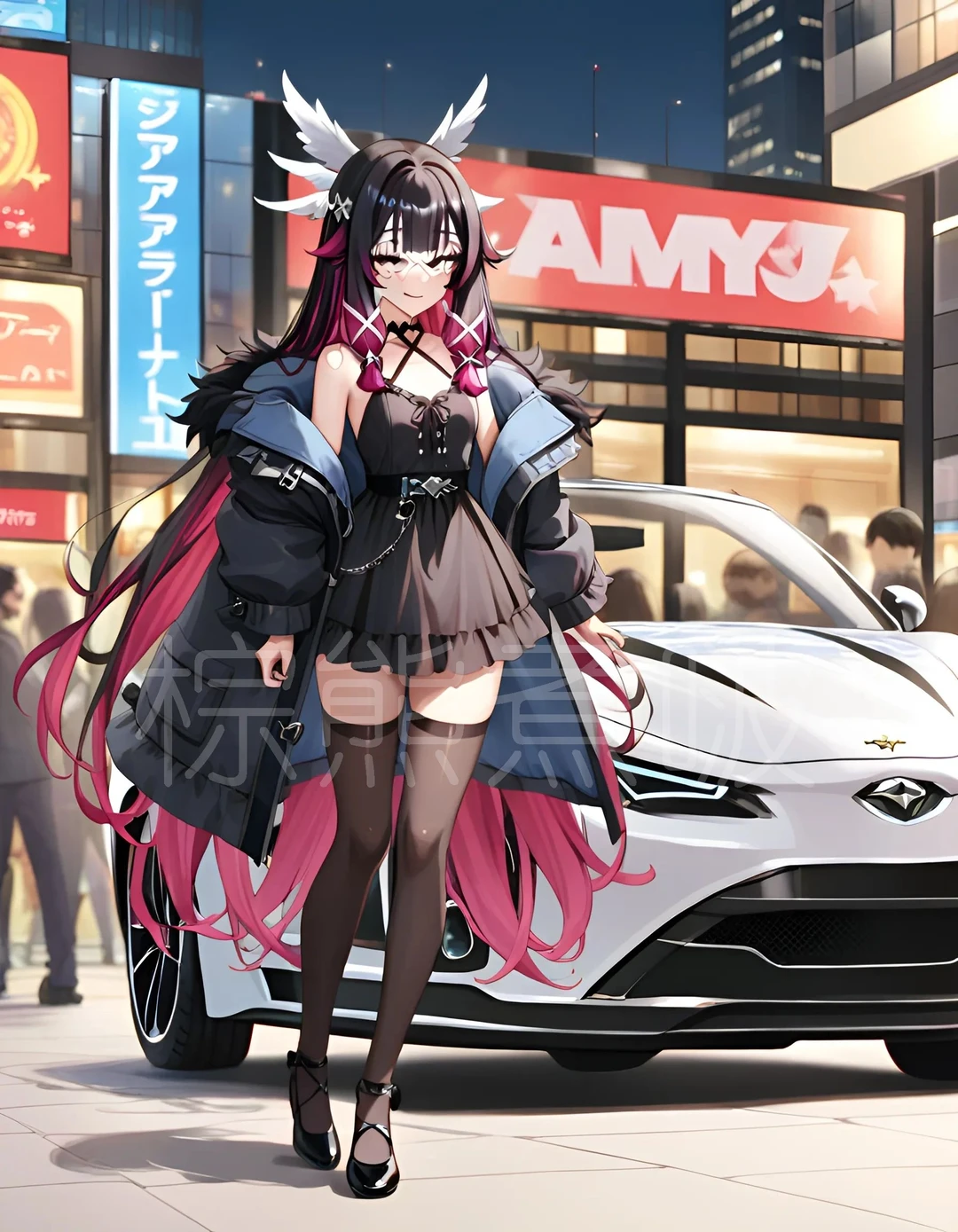 月之少女，哥伦比娅当车模