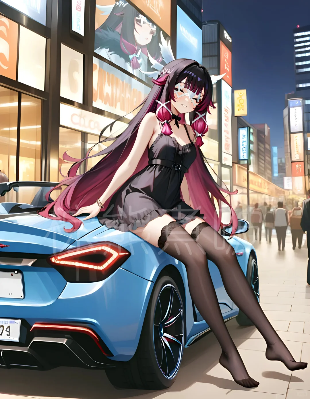 月之少女，哥伦比娅当车模