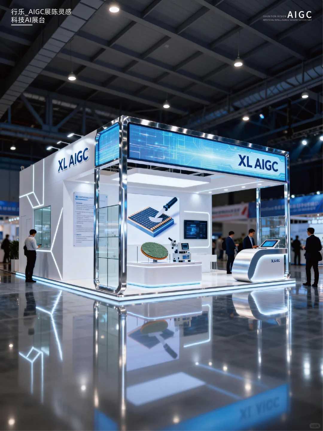 科技展会展台灵感|金属感
