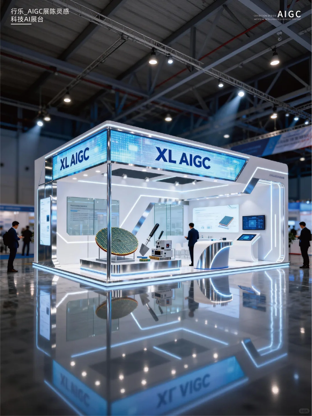 科技展会展台灵感|金属感