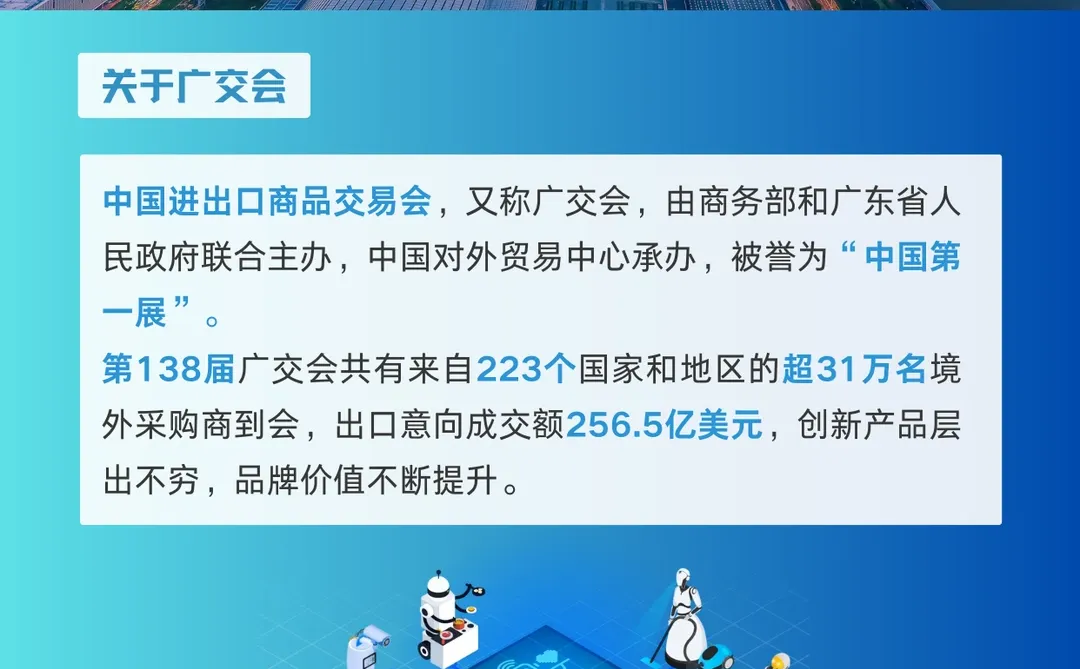 第139届广交会服务机器人专区启动申报
