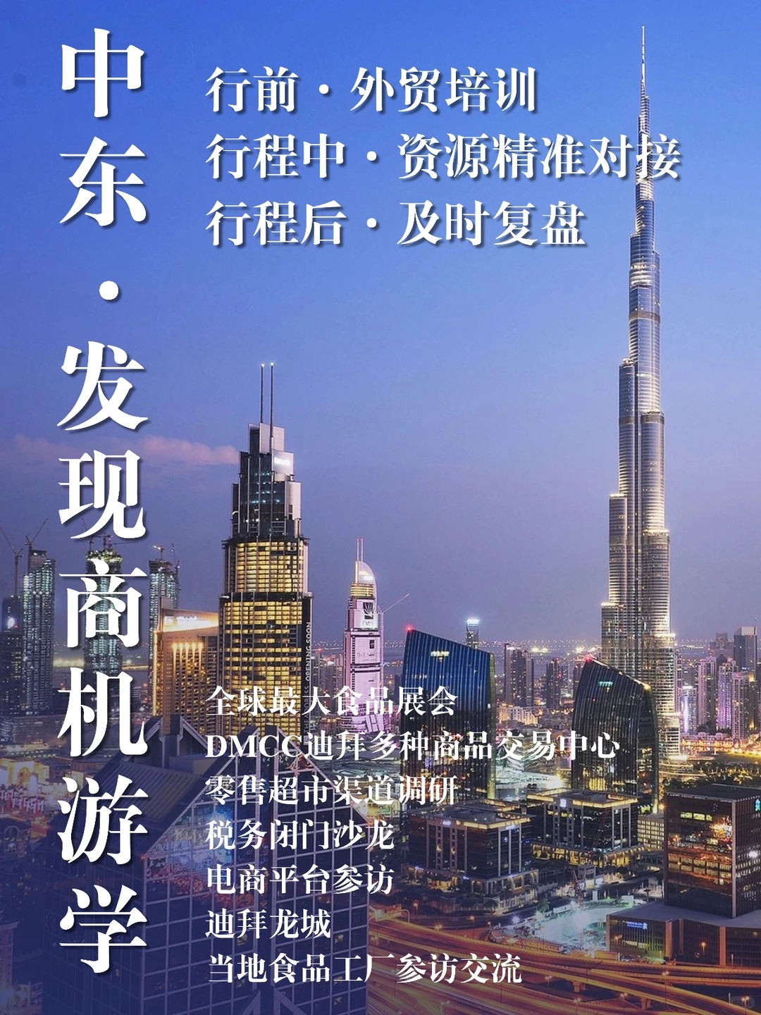 中东考察|别再听说了,这次我们亲自去市场