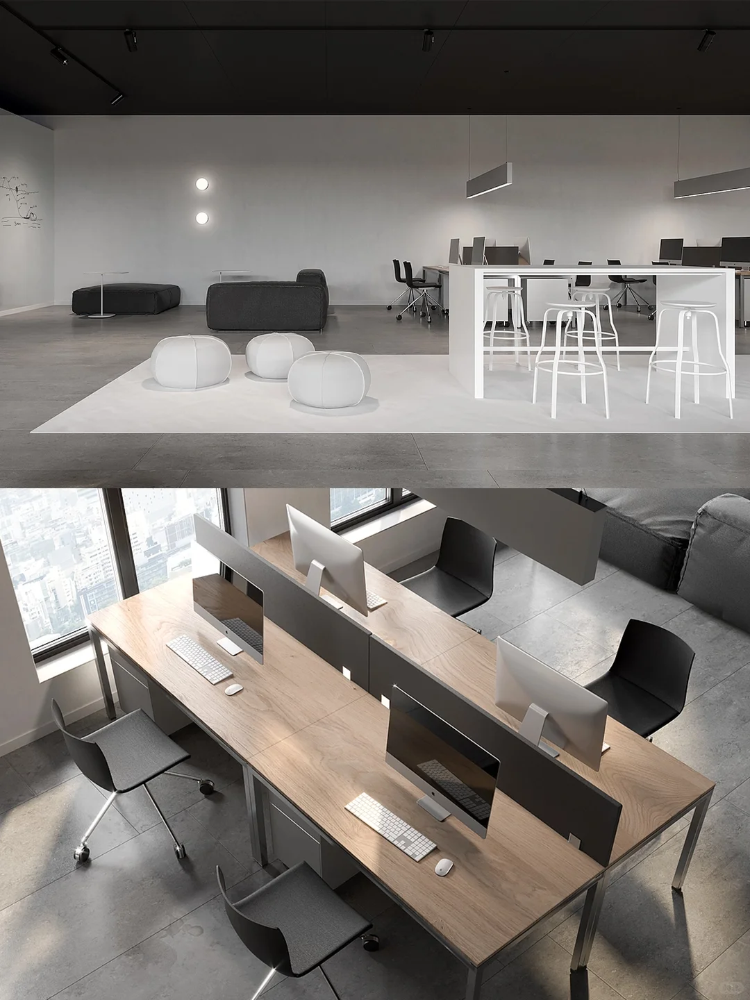 谁上班能拒绝这种办公室啊！极简党狂喜✨