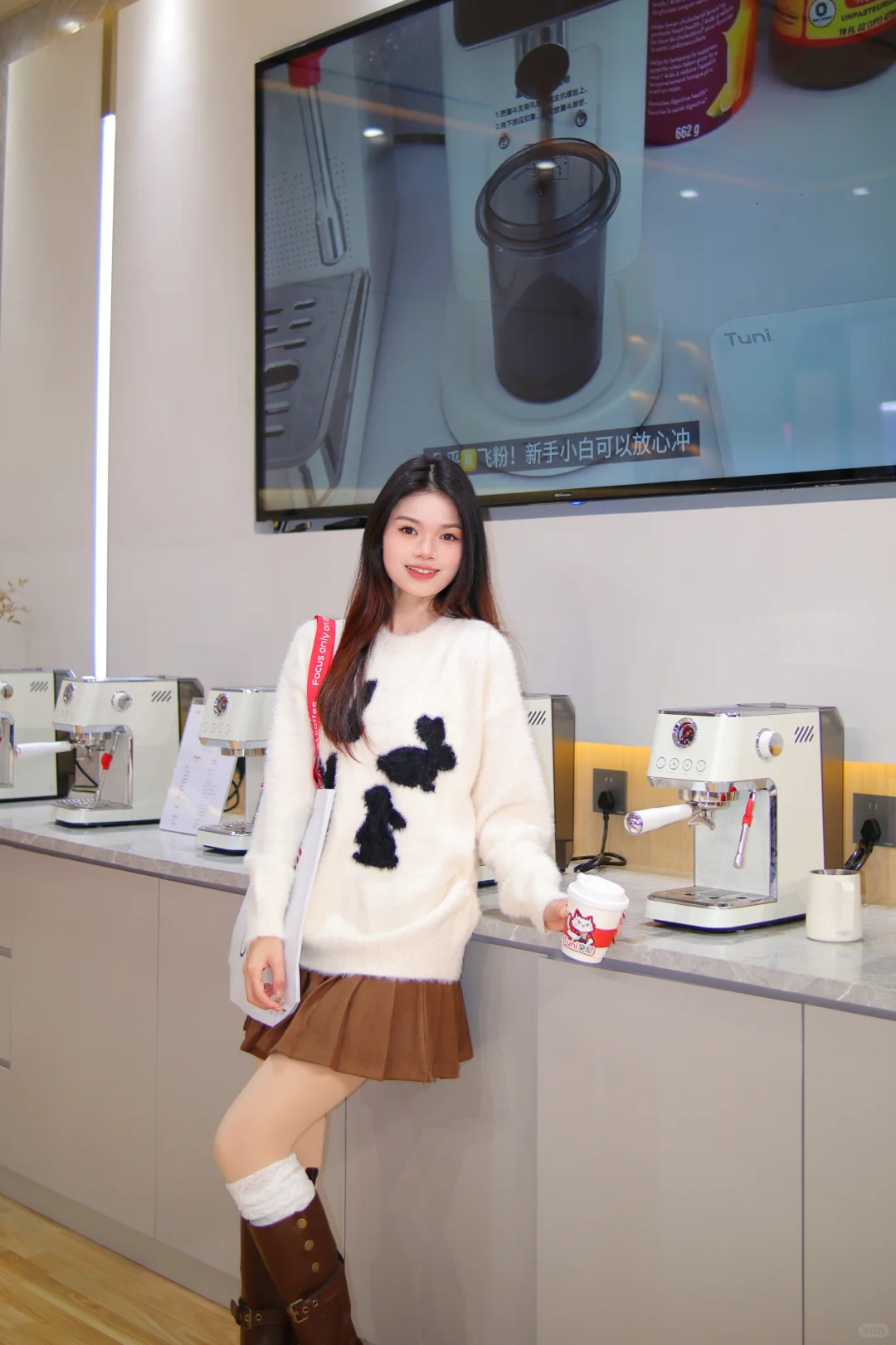 在深圳咖啡展❗️终于喝上亲手做的咖啡啦☕️