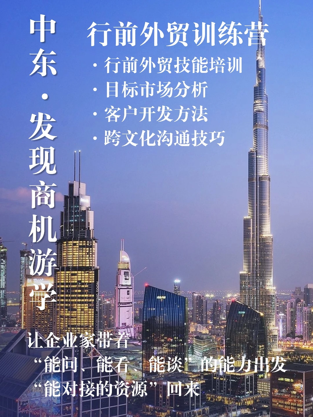中东考察|别再听说了,这次我们亲自去市场
