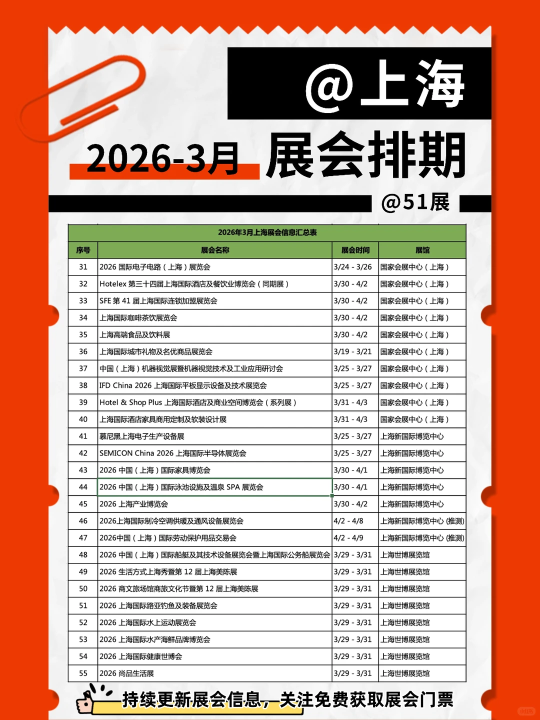 正在更新展会排期???