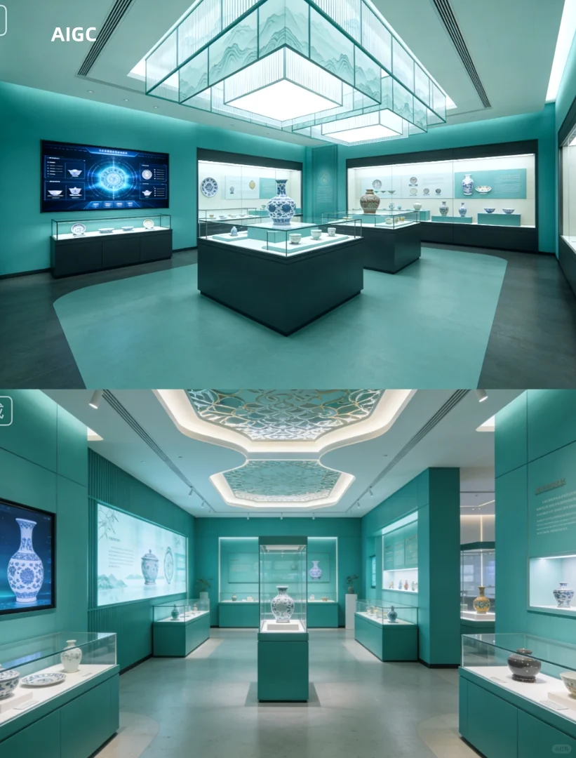 陶瓷文化展览·展览设计 | 主题展厅展示