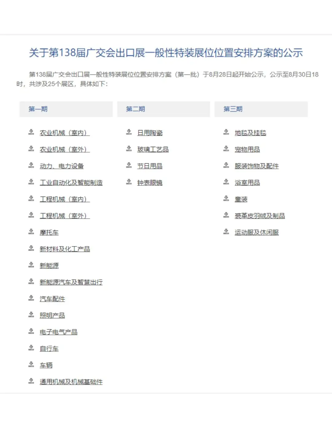 广交会的参展商们！展位位置公示啦！