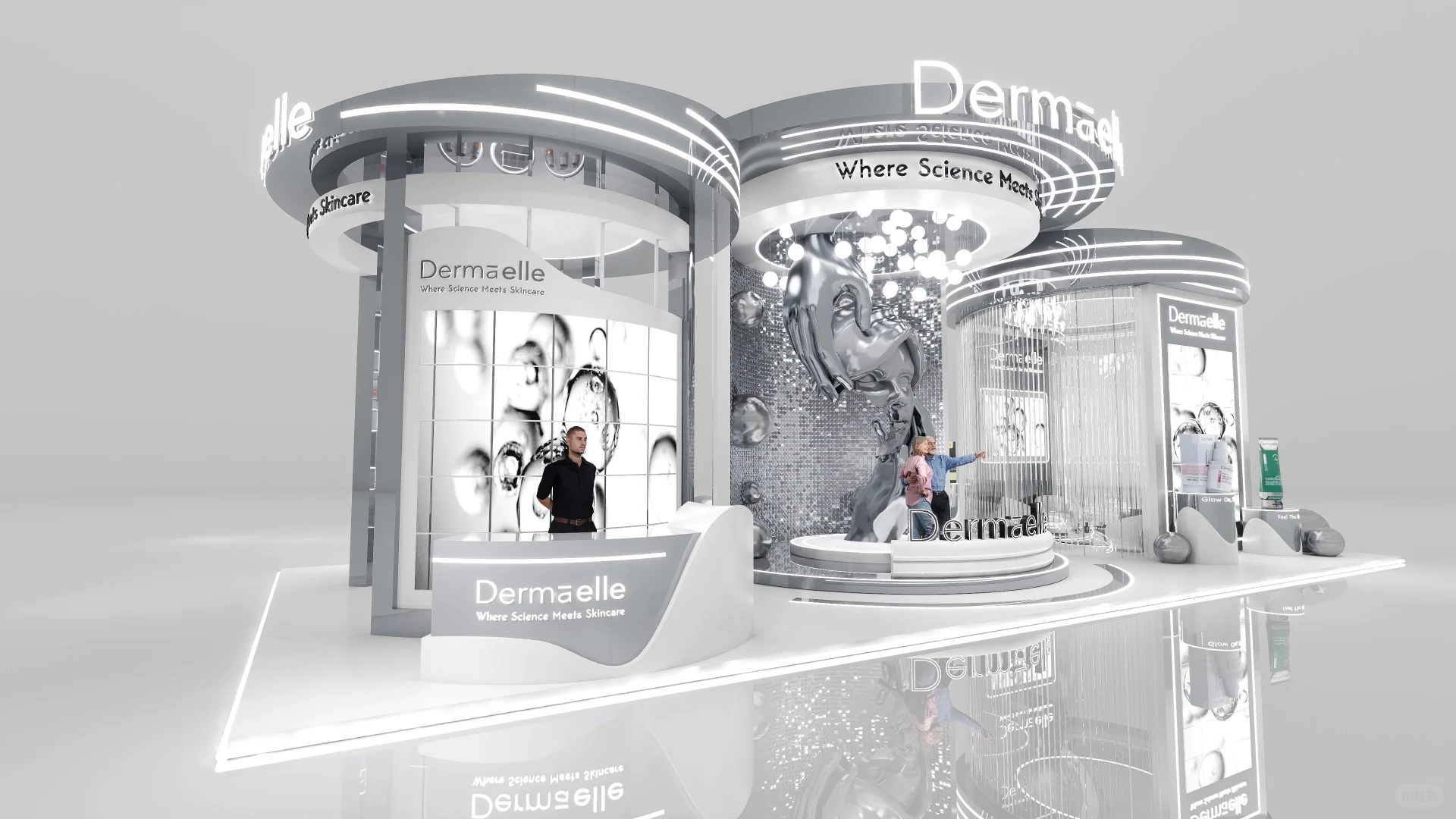 埃及梦幻展台（落地）｜展台设计搭建