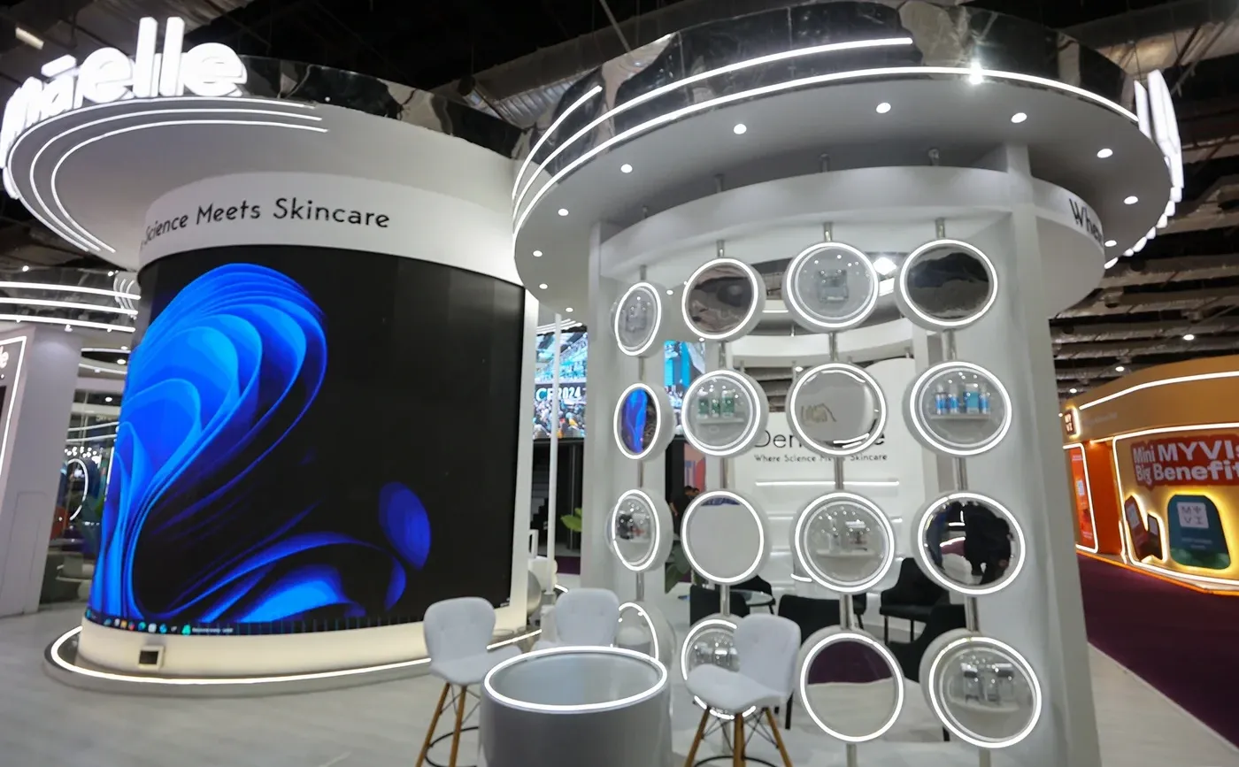 埃及梦幻展台（落地）｜展台设计搭建