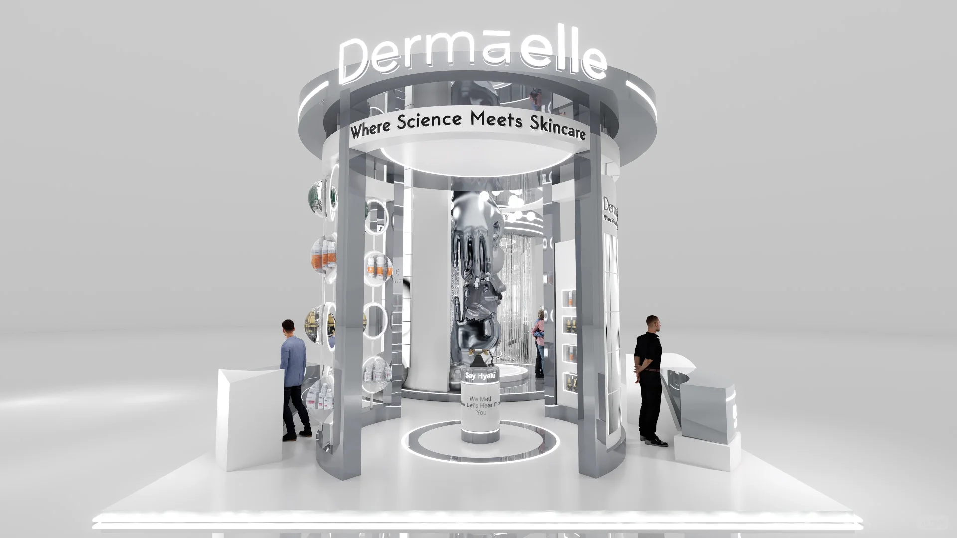 埃及梦幻展台（落地）｜展台设计搭建