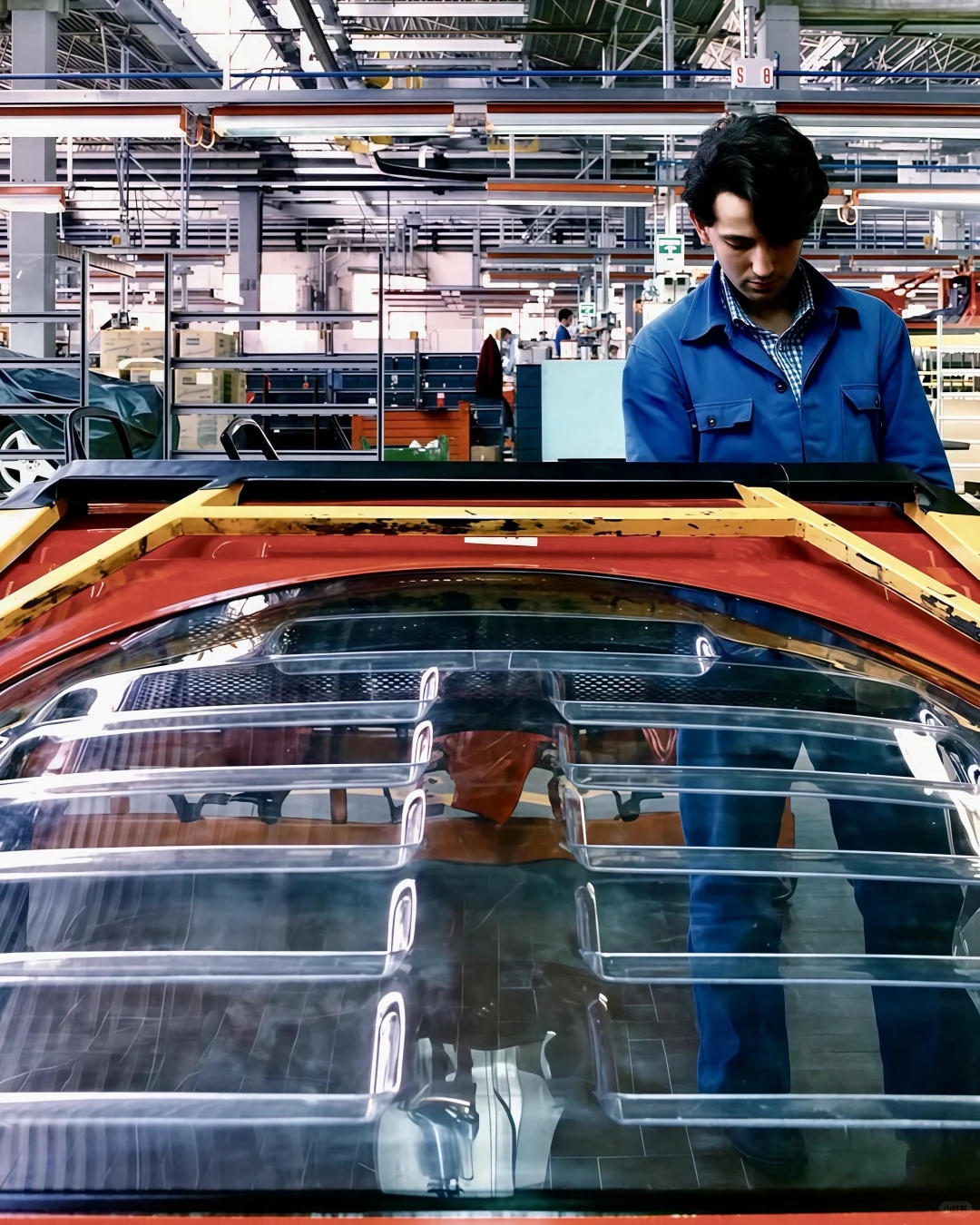 好喜欢看这种法拉利的老厂房生产线?