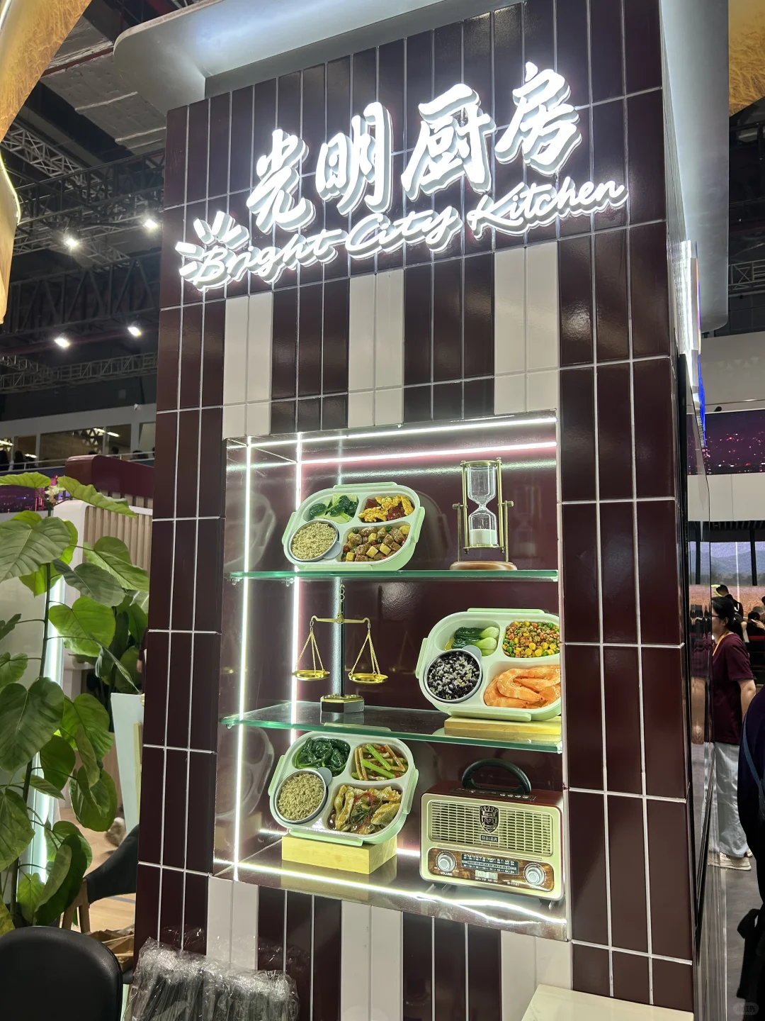 2025进博会 光明学生餐 康养餐模型