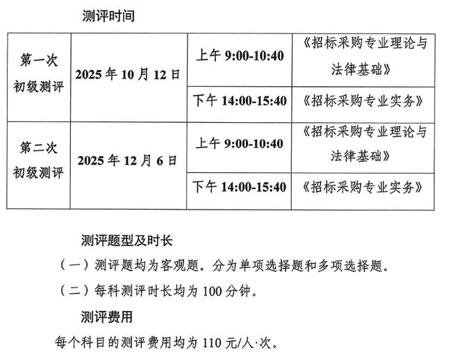 招采人员能力测评初级考试倒计时