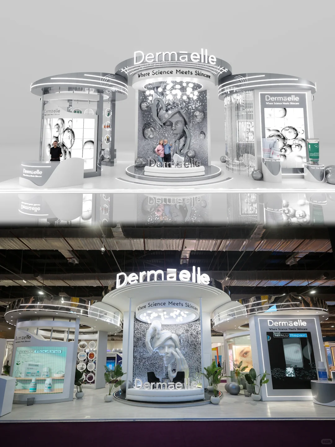 埃及梦幻展台（落地）｜展台设计搭建