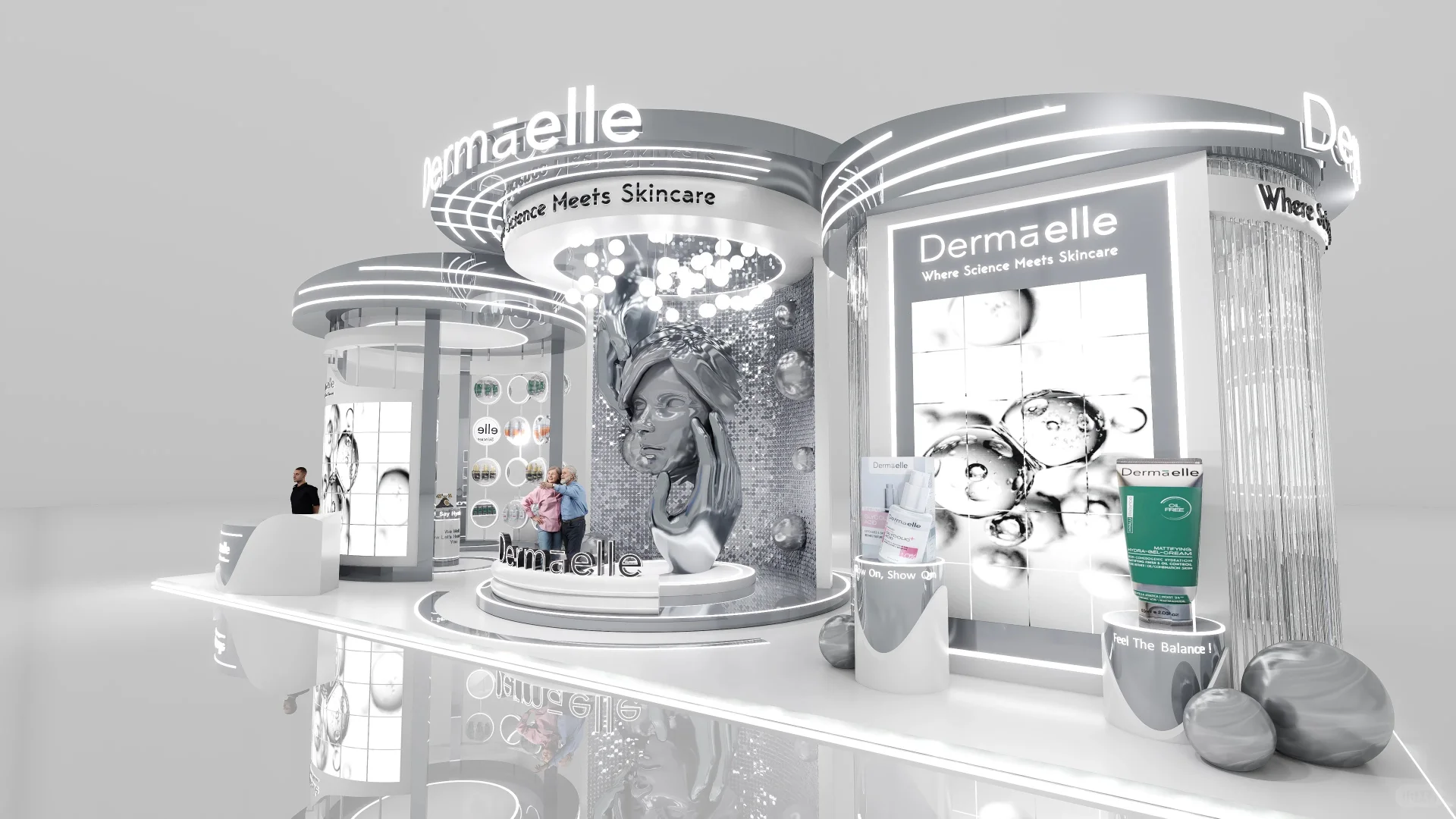 埃及梦幻展台（落地）｜展台设计搭建