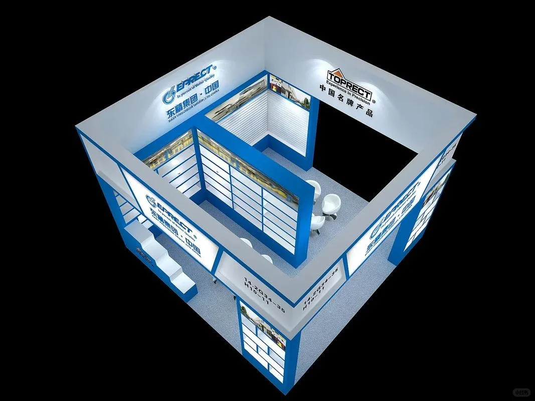 福建展位搭建|工业风展位做出高级品牌感