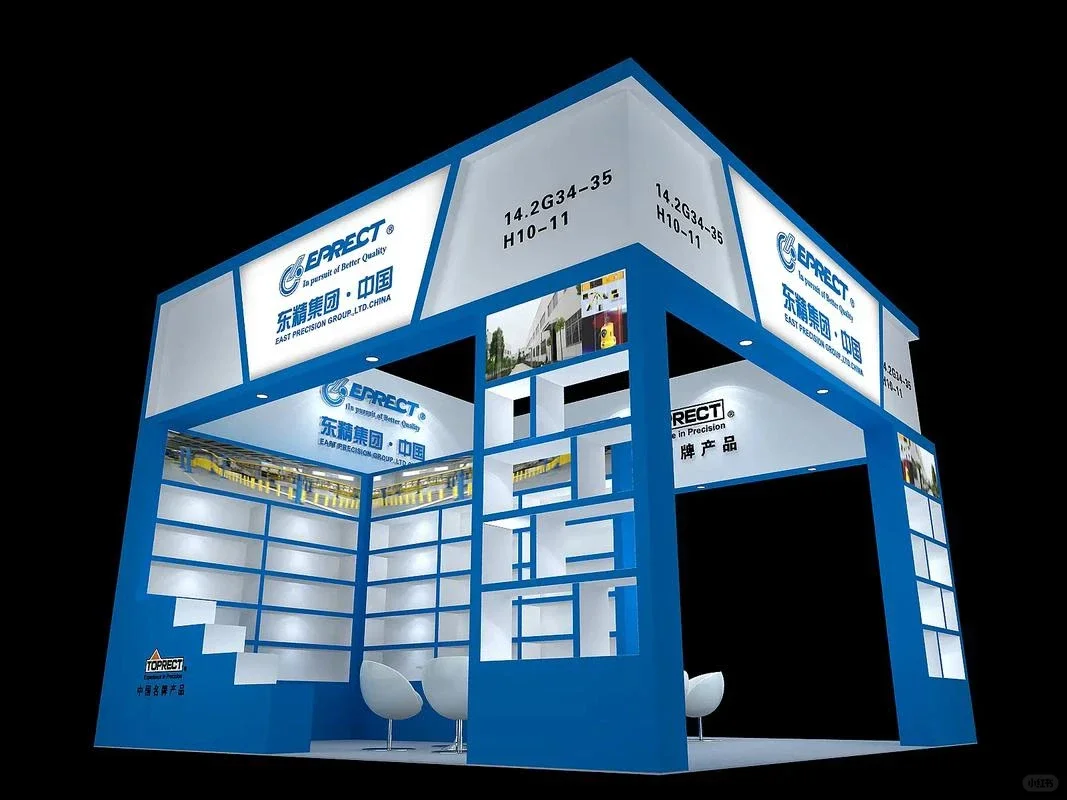 福建展位搭建|工业风展位做出高级品牌感