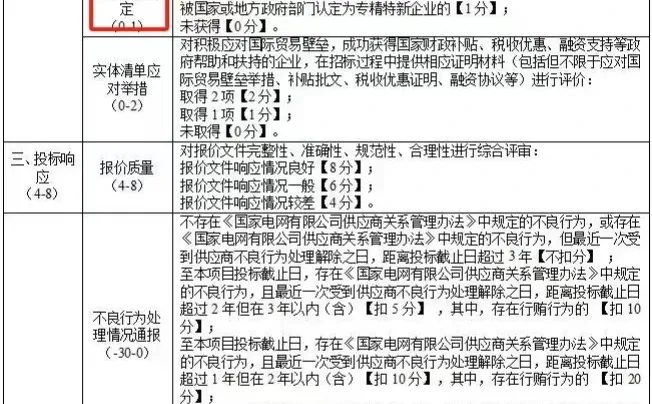 国网电网商务加分项