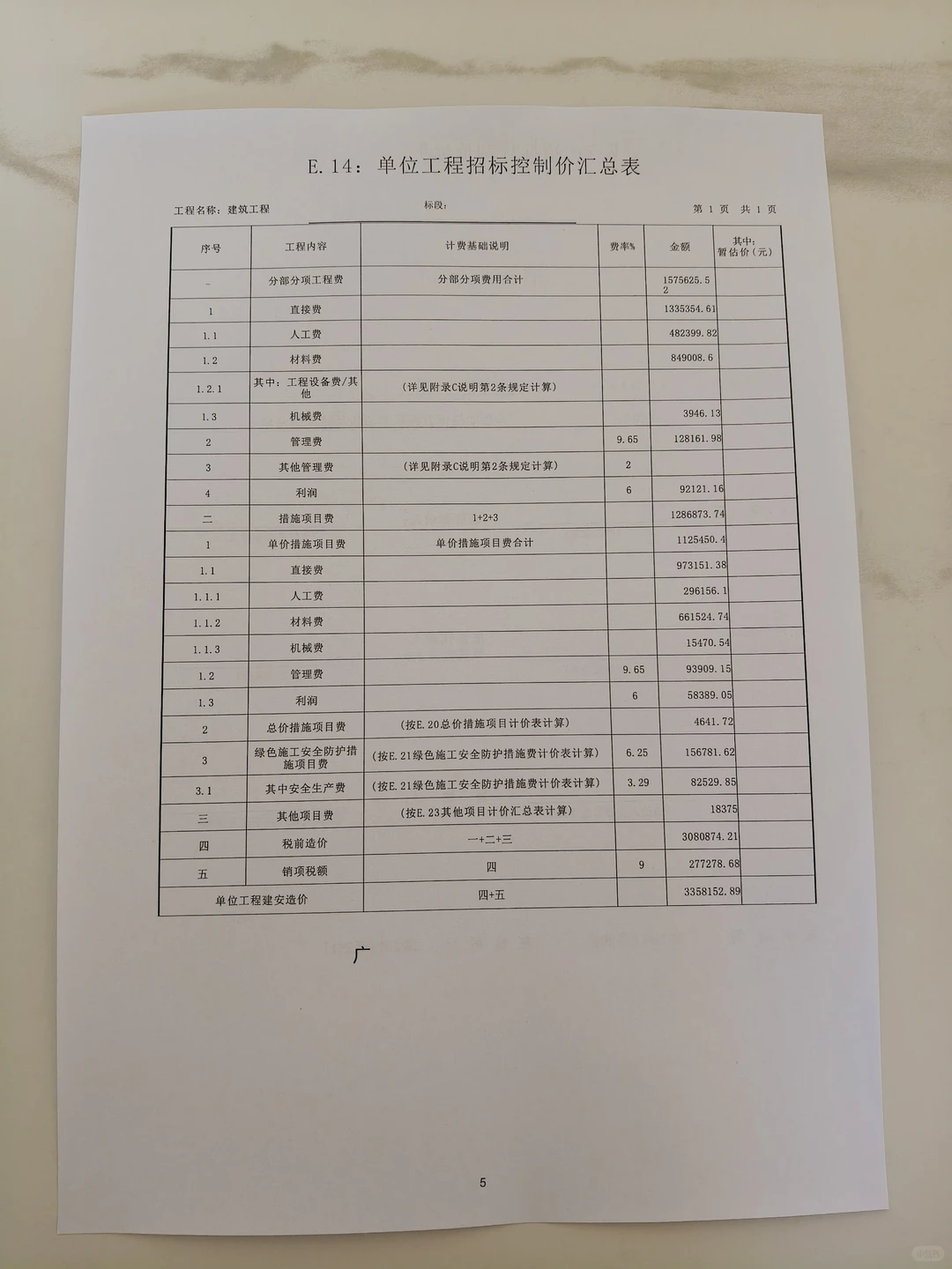 不装了，我的办公楼招标控制价编制完成了！