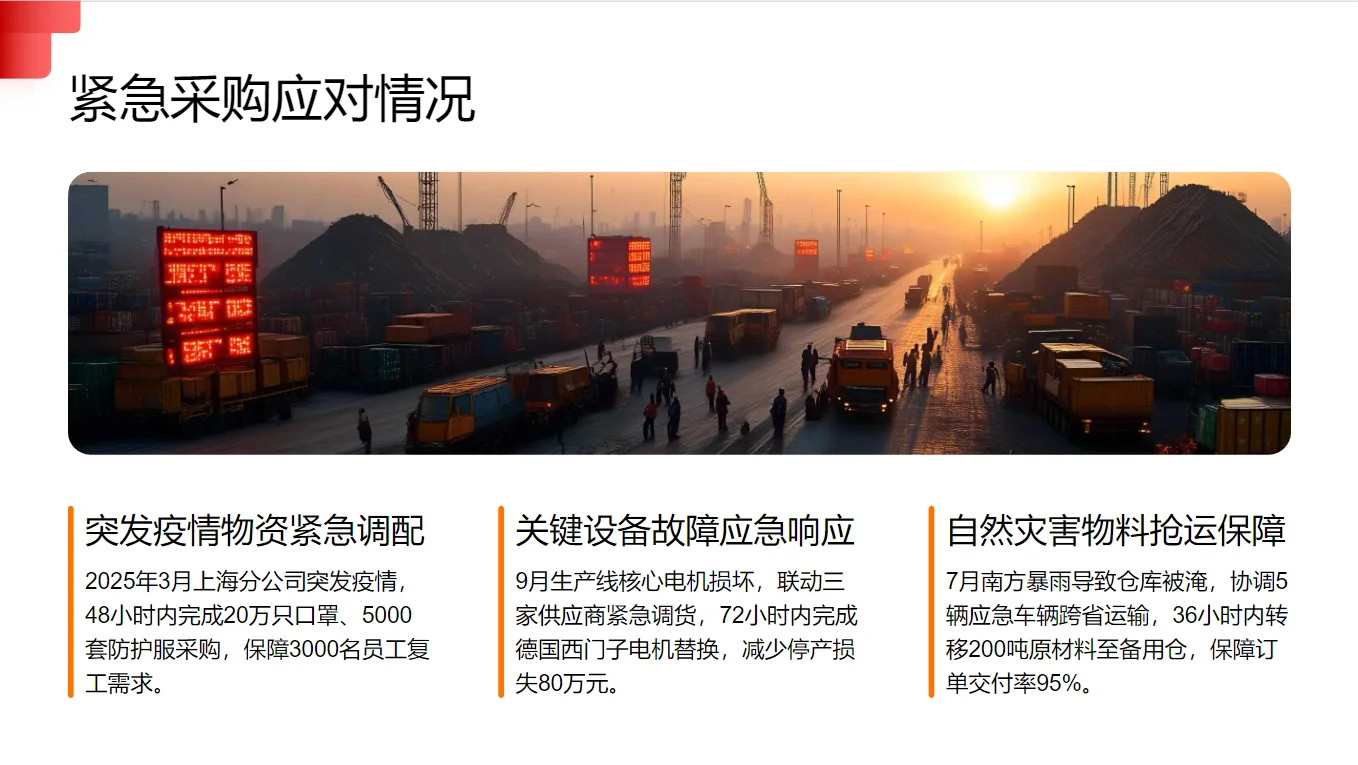 2025年度采购经理年终总结PPT（可编辑）