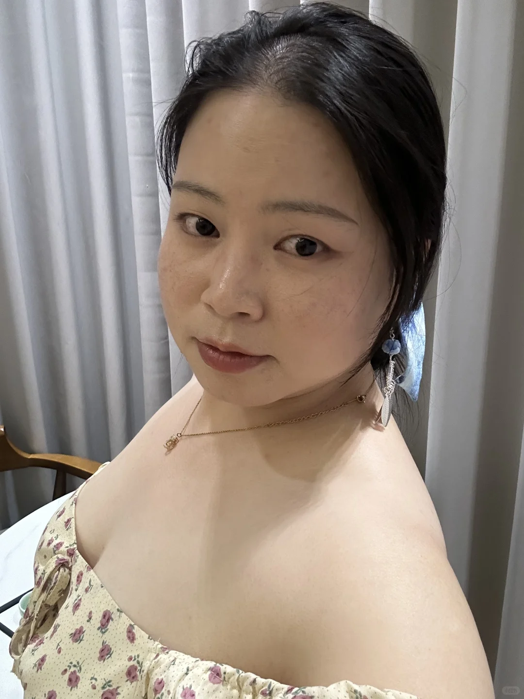 扎染的发圈和耳环好好看！