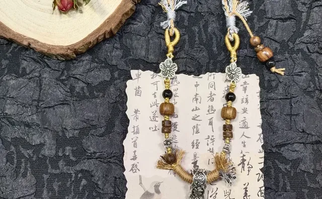 葫芦手工项链绳 岫玉花玉 玉石爱好者 岫岩玉 原创手工饰品