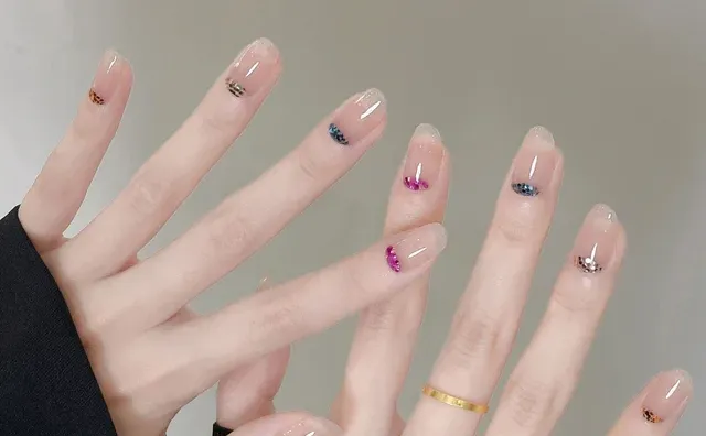 干净系美甲，谁做谁好看～～～