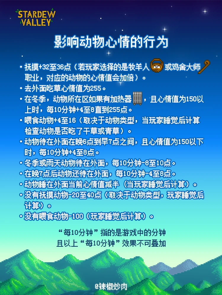 ?星露谷攻略｜如何让动物高产！