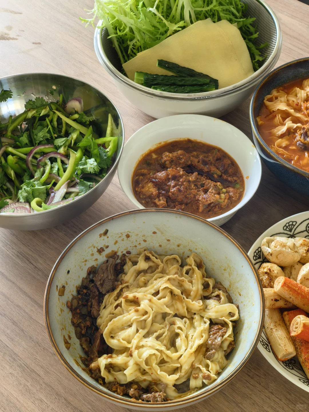 两个人每天只吃一顿饭的日常