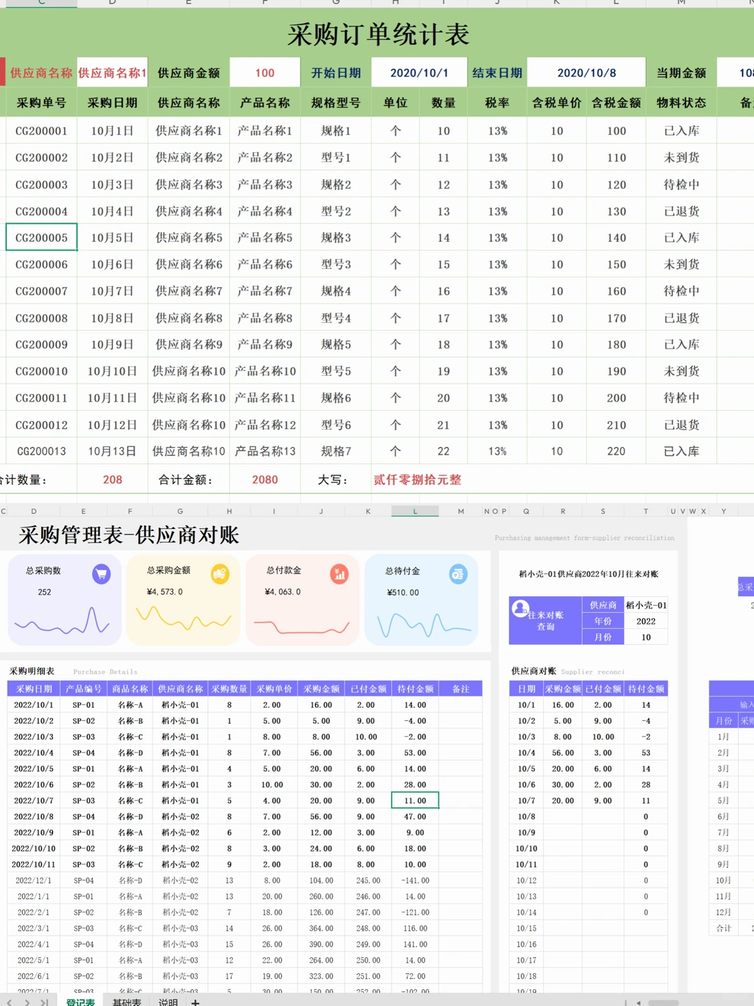 做采购7年从没见过这么丝滑的表格