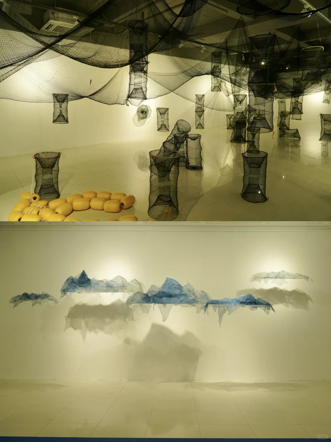 深圳福田?美术馆新展|蓝色地平线人超少?