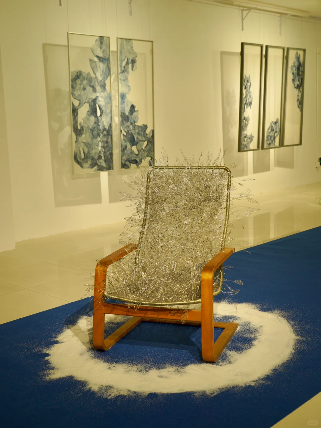 深圳福田?美术馆新展|蓝色地平线人超少?