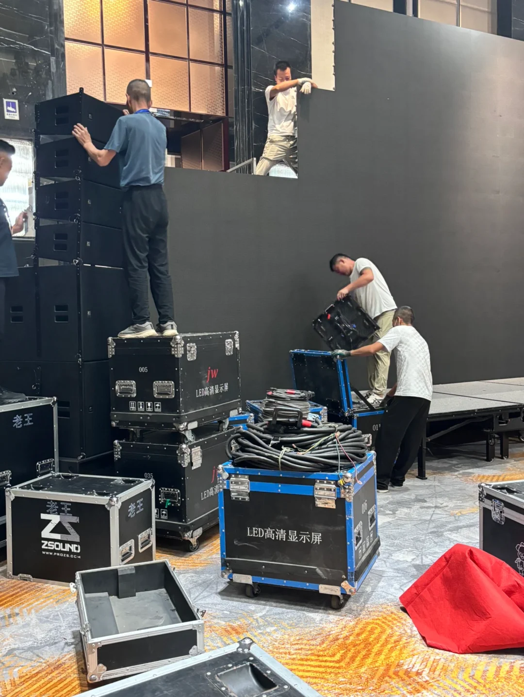 活动策划的搭建花絮