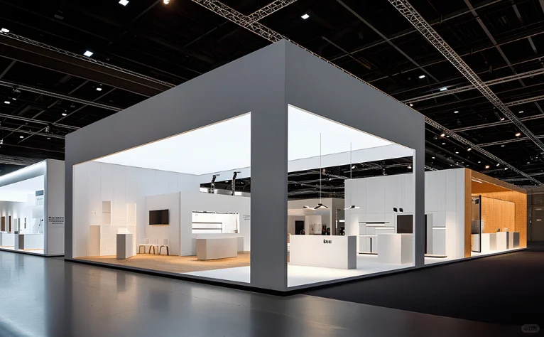 【展台设计搭建】 白色简约展台设计分享