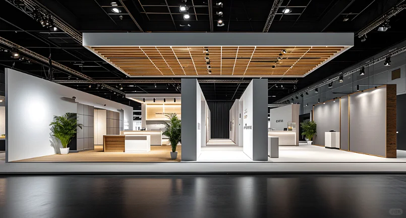 【展台设计搭建】 白色简约展台设计分享