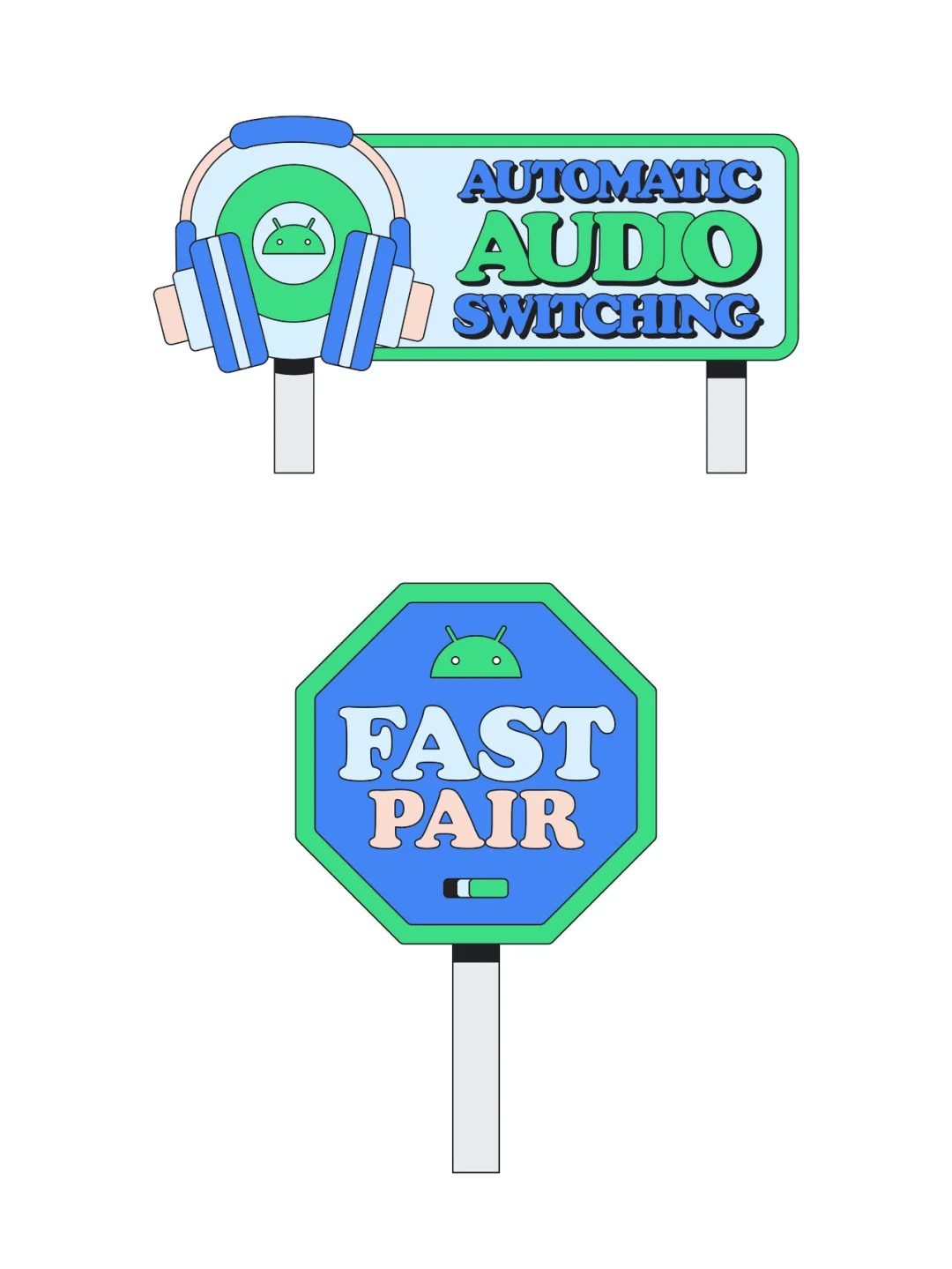 大型科技展会街道标识