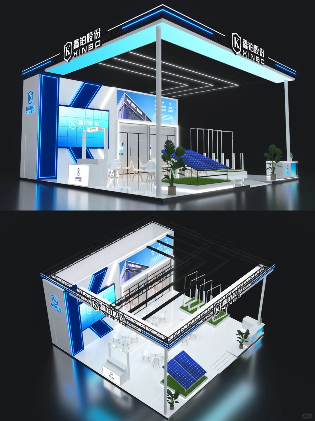 光伏展分享|简洁框架打造高效展示空间