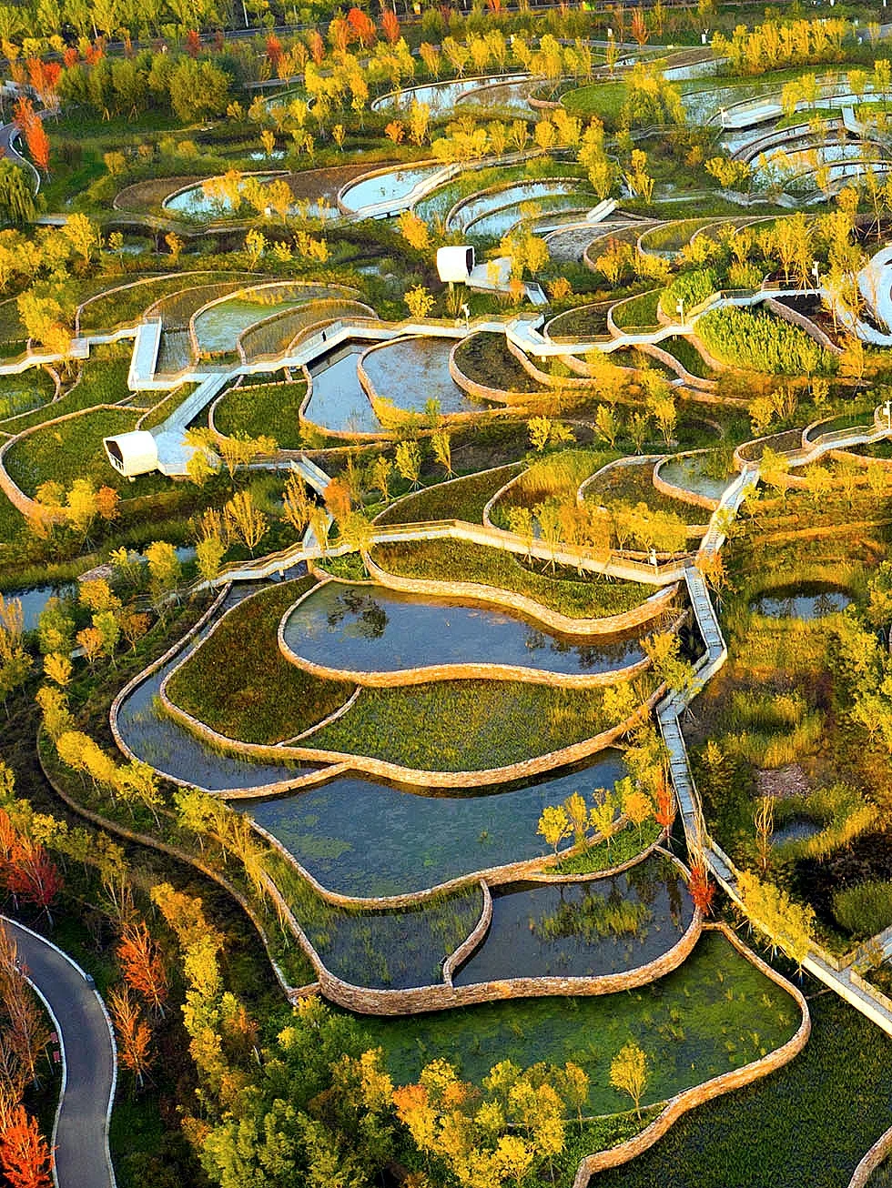 净水梯田景观天花板级的设计