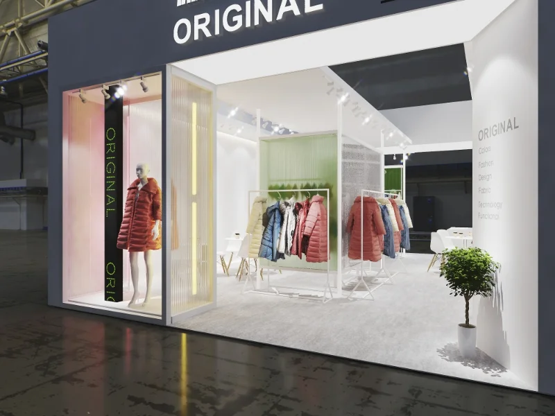 ?展会设计✖面料展｜灰色商务风创意