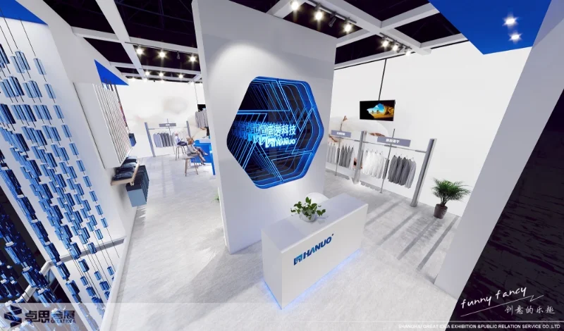 ?展会设计✖面料展 | 科技未来展台设计