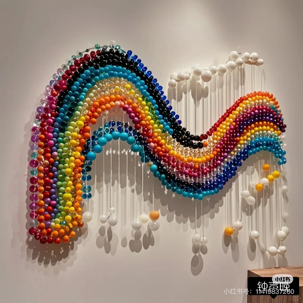 ?艺术装置｜珠子串成的展